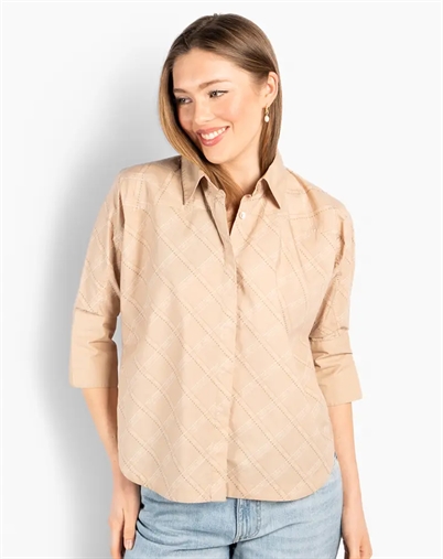 Hést - Arya Printed Skjorte - Humus 